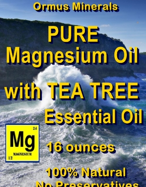 Ormus Minerals -Pure Magnesium Oil with Tea Tree EO