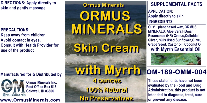 Ormus Rich Mineral Skin Cream with Myrrh