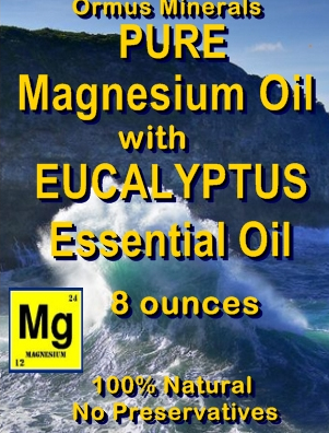 Ormus Minerals -Pure Magnesium Oil with EUCALYPTUS EO